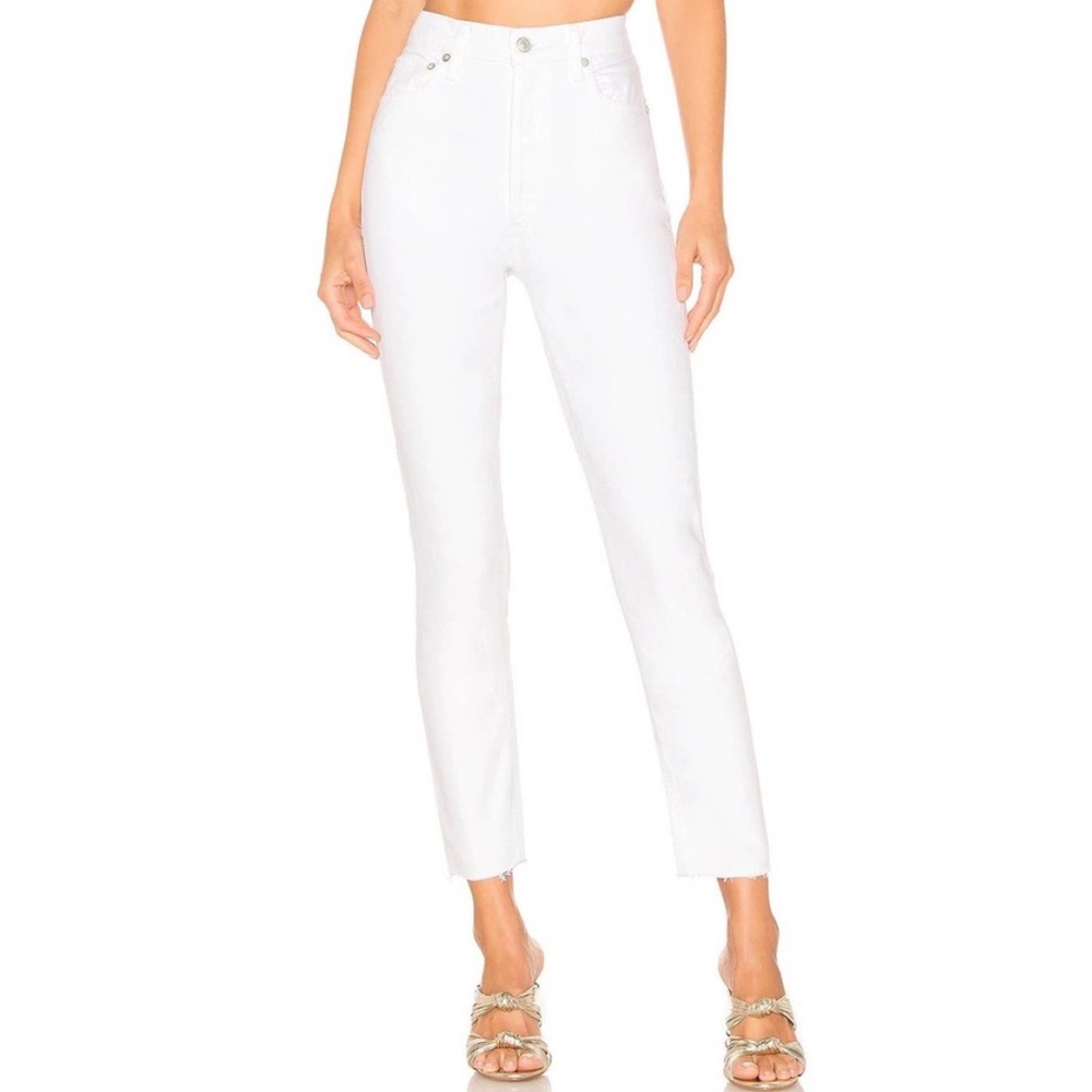 AGOLDE Nico High Rise Slim Fit jeans in Blurred